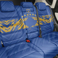 Kosovo Football 2026 Back Car Seat Cover Rising Nation Blue Gold - Wonder Print Shop