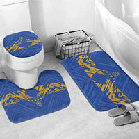 Kosovo Football 2026 Bathroom Set Rising Nation Blue Gold - Wonder Print Shop