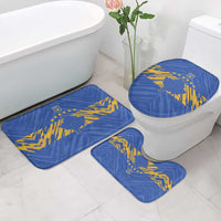 Kosovo Football 2026 Bathroom Set Rising Nation Blue Gold - Wonder Print Shop