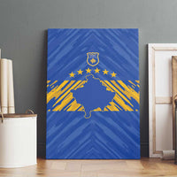 Kosovo Football 2026 Canvas Wall Art Rising Nation Blue Gold - Wonder Print Shop