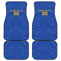 Custom Kosovo Football 2026 Car Mats Rising Nation Blue Gold - Wonder Print Shop