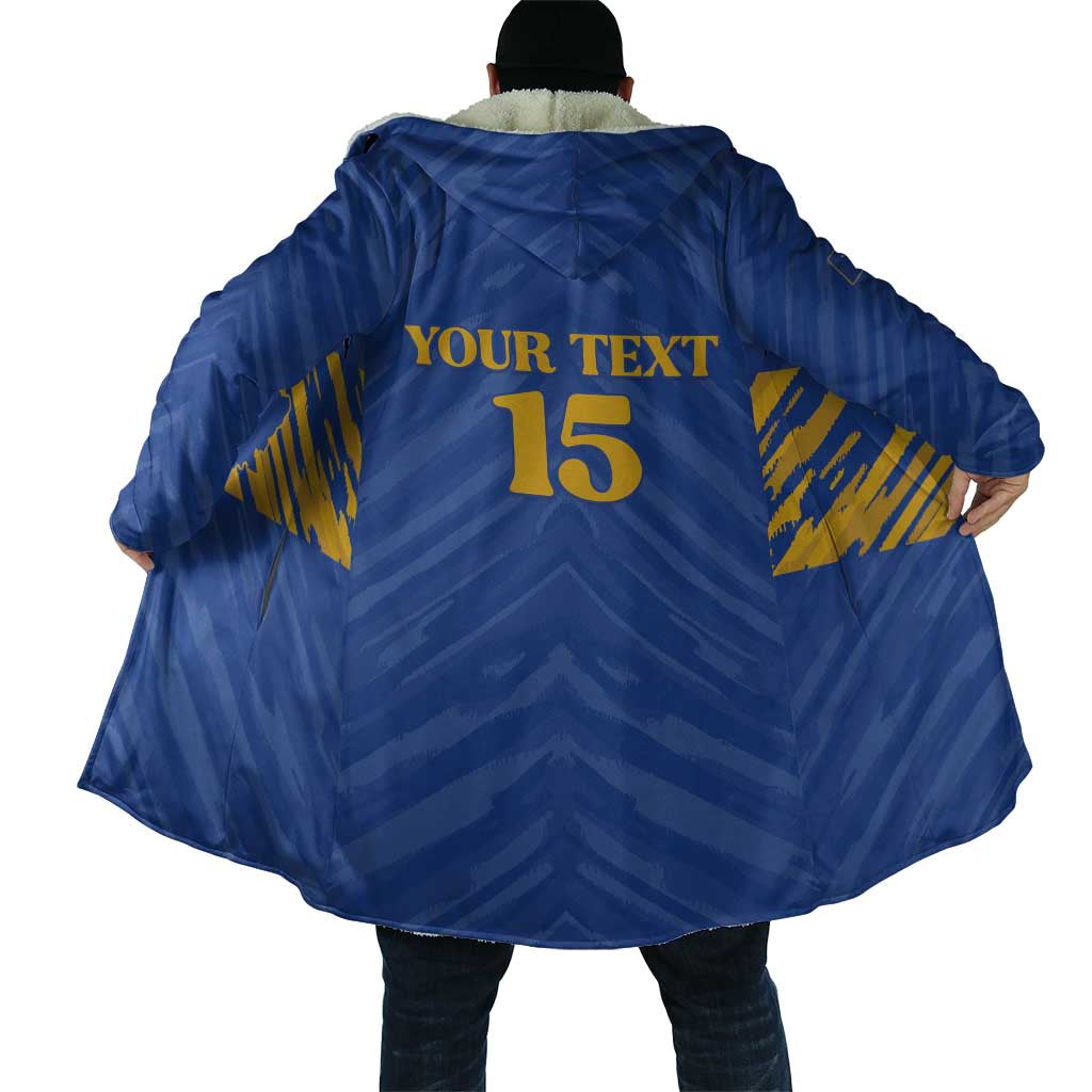 Custom Kosovo Football 2026 Cloak Rising Nation Blue Gold - Wonder Print Shop