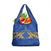 Kosovo Football 2026 Grocery Bag Rising Nation Blue Gold - Wonder Print Shop
