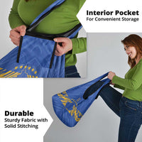 Kosovo Football 2026 Grocery Bag Rising Nation Blue Gold - Wonder Print Shop