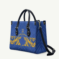 Kosovo Football 2026 Leather Bag Rising Nation Blue Gold - Wonder Print Shop