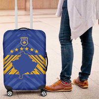 Kosovo Football 2026 Luggage Cover Rising Nation Blue Gold - Wonder Print Shop