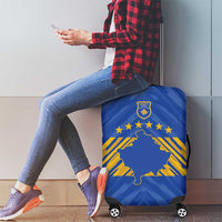 Kosovo Football 2026 Luggage Cover Rising Nation Blue Gold - Wonder Print Shop