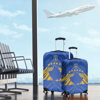 Kosovo Football 2026 Luggage Cover Rising Nation Blue Gold - Wonder Print Shop