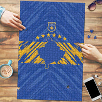 Kosovo Football 2026 Puzzle Rising Nation Blue Gold - Wonder Print Shop
