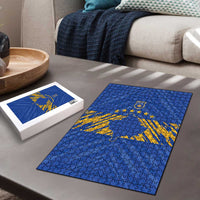 Kosovo Football 2026 Puzzle Rising Nation Blue Gold - Wonder Print Shop