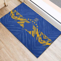 Kosovo Football 2026 Rubber Doormat Rising Nation Blue Gold - Wonder Print Shop