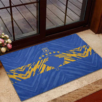 Kosovo Football 2026 Rubber Doormat Rising Nation Blue Gold - Wonder Print Shop