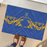 Kosovo Football 2026 Rubber Doormat Rising Nation Blue Gold - Wonder Print Shop