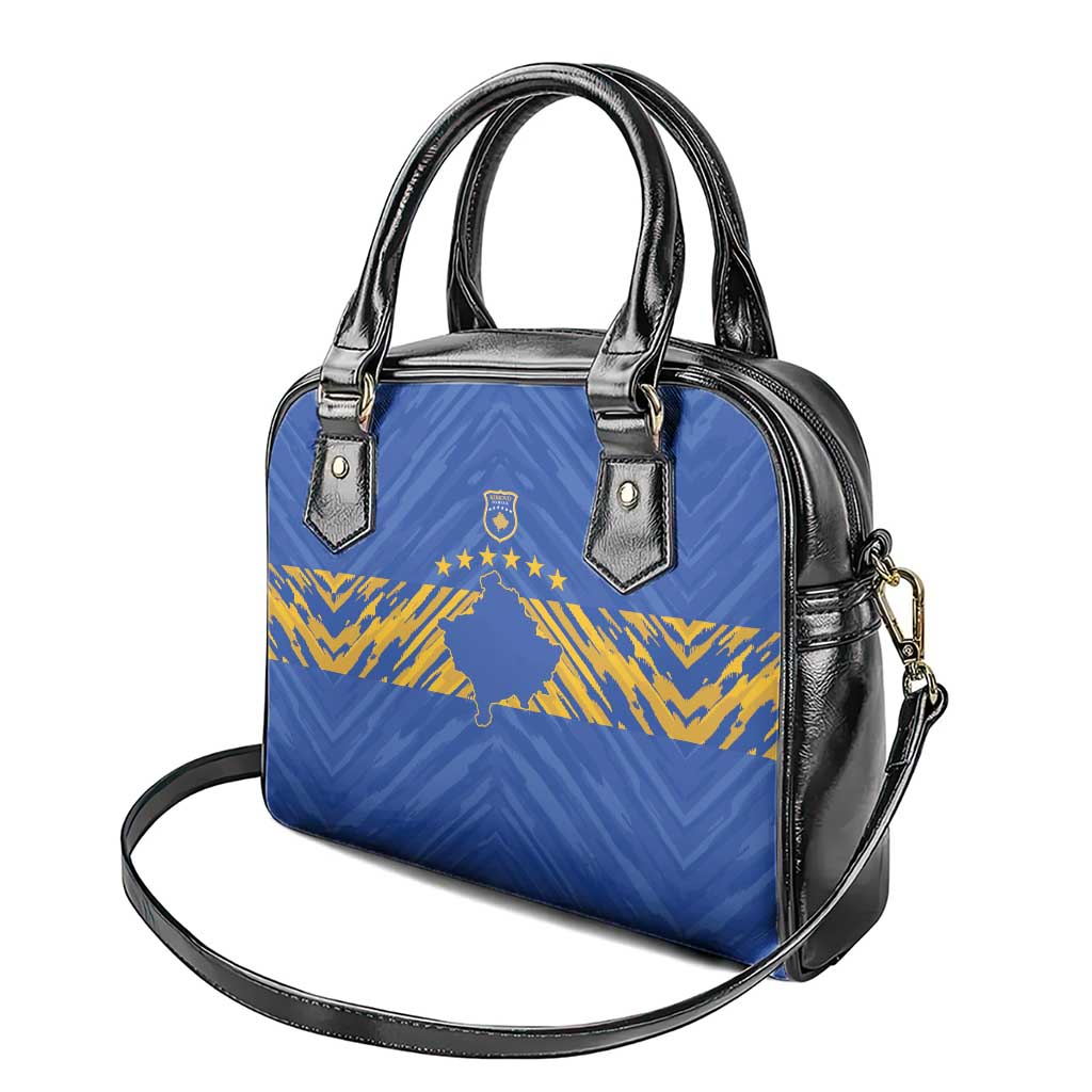 Kosovo Football 2026 Shoulder Handbag Rising Nation Blue Gold - Wonder Print Shop