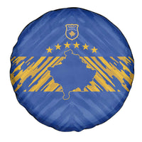 Kosovo Football 2026 Spare Tire Cover Rising Nation Blue Gold - Wonder Print Shop