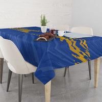 Kosovo Football 2026 Tablecloth Rising Nation Blue Gold - Wonder Print Shop