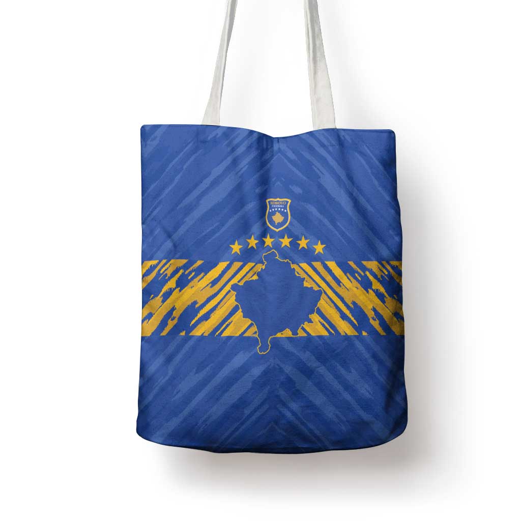 Kosovo Football 2026 Tote Bag Rising Nation Blue Gold - Wonder Print Shop