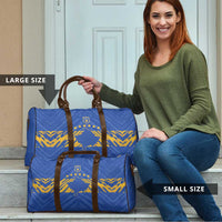 Kosovo Football 2026 Travel Bag Rising Nation Blue Gold - Wonder Print Shop
