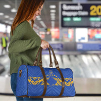 Kosovo Football 2026 Travel Bag Rising Nation Blue Gold - Wonder Print Shop