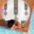 Ethiopian Traditional Habesha Costume Beach Blanket Cross With Tilet Pattern