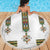 Ethiopian Traditional Habesha Costume Beach Blanket Cross With Tilet Pattern