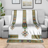 Ethiopian Traditional Habesha Costume Blanket Cross With Tilet Pattern