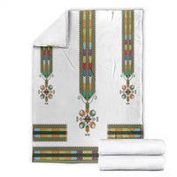 Ethiopian Traditional Habesha Costume Blanket Cross With Tilet Pattern