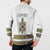 Ethiopian Traditional Habesha Costume Button Sweatshirt Cross With Tilet Pattern