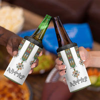 Ethiopian Traditional Habesha Costume 4 in 1 Can Cooler Tumbler Cross With Tilet Pattern