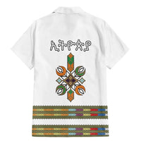 Ethiopian Traditional Habesha Costume Family Matching Mermaid Dress and Hawaiian Shirt Cross With Tilet Pattern