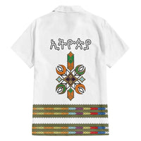 Ethiopian Traditional Habesha Costume Family Matching Tank Maxi Dress and Hawaiian Shirt Cross With Tilet Pattern