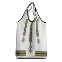 Ethiopian Traditional Habesha Costume Grocery Bag Cross With Tilet Pattern