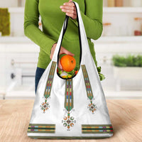 Ethiopian Traditional Habesha Costume Grocery Bag Cross With Tilet Pattern