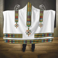 Ethiopian Traditional Habesha Costume Hooded Blanket Cross With Tilet Pattern