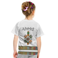 Ethiopian Traditional Habesha Costume Kid T Shirt Cross With Tilet Pattern