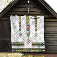 Ethiopian Traditional Habesha Costume Quilt Cross With Tilet Pattern