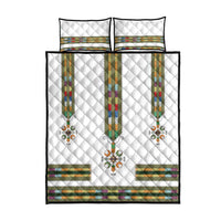 Ethiopian Traditional Habesha Costume Quilt Bed Set Cross With Tilet Pattern