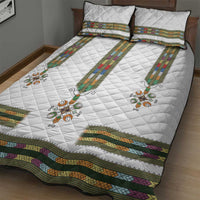 Ethiopian Traditional Habesha Costume Quilt Bed Set Cross With Tilet Pattern