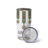 Ethiopian Traditional Habesha Costume Tumbler Cup Cross With Tilet Pattern