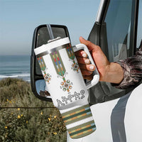 Ethiopian Traditional Habesha Costume Tumbler With Handle Cross With Tilet Pattern
