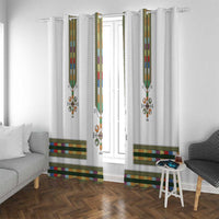 Ethiopian Traditional Habesha Costume Window Curtain Cross With Tilet Pattern