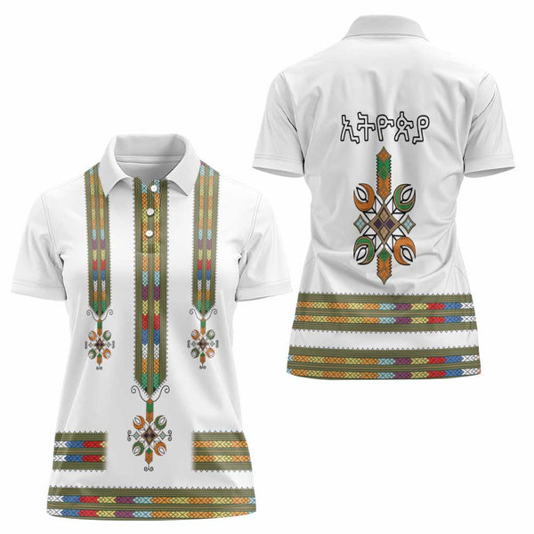 Eritrea Polo Shirt Tilet Habesha Style - Black LT7 main image 1