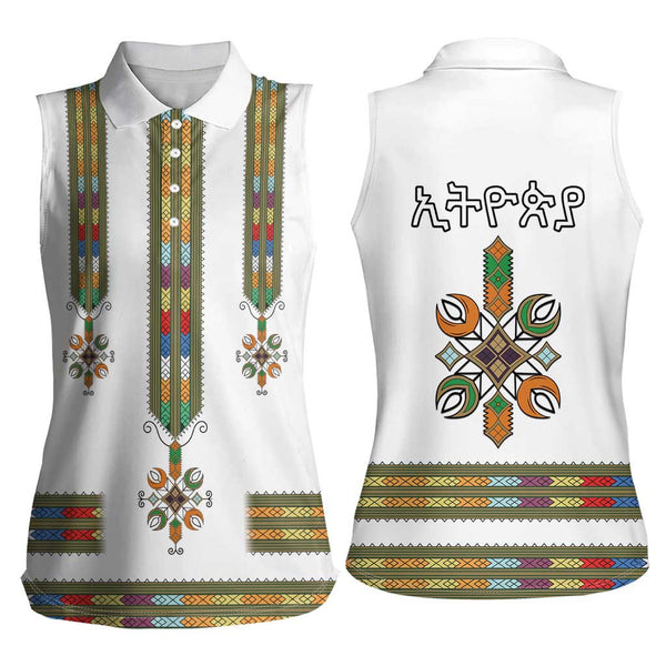 Ethiopia Polo Shirt Ethiopian Traditional Habesha Style LT15 main image 0