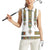 Ethiopian Traditional Habesha Costume Women Sleeveless Polo Shirt Cross With Tilet Pattern