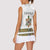 Ethiopian Traditional Habesha Costume Women Sleeveless Polo Shirt Cross With Tilet Pattern