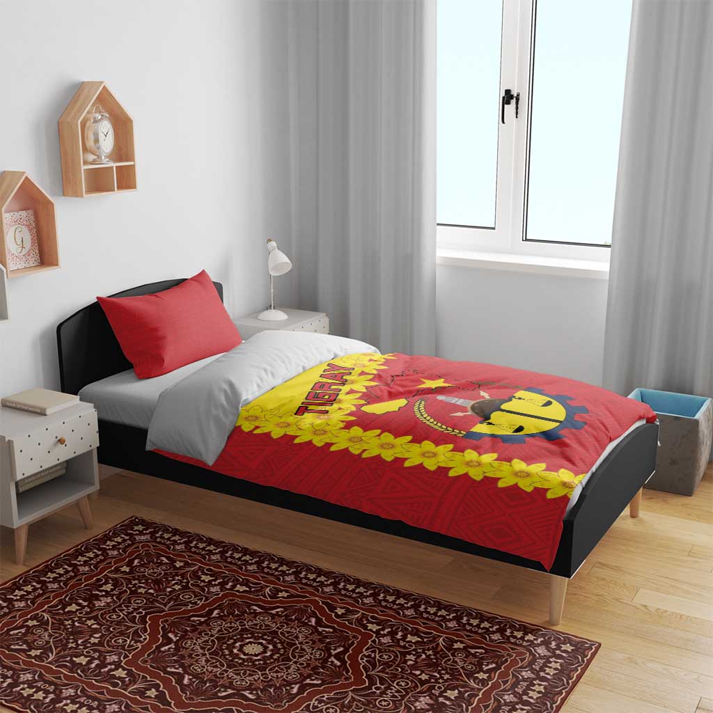 Tigray Region Bedding Set Tigray Emblem With Flag Map