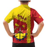 Tigray Region Family Matching Mermaid Dress and Hawaiian Shirt Tigray Emblem With Flag Map