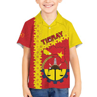 Tigray Region Hawaiian Shirt Tigray Emblem With Flag Map