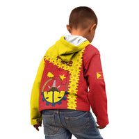 Tigray Region Kid Hoodie Tigray Emblem With Flag Map