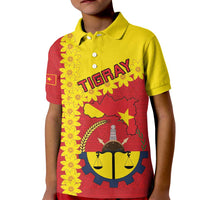 Tigray Region Kid Polo Shirt Tigray Emblem With Flag Map